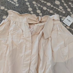 Free people taupe midi skirt